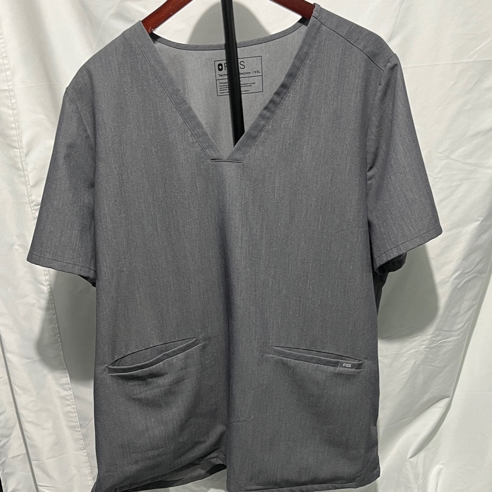 Figs Charcoal V-Neck Women’s Tee